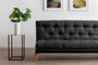 Atelier Del Sofa Saki - Sofá cama de 3 plazas Gris oscuro